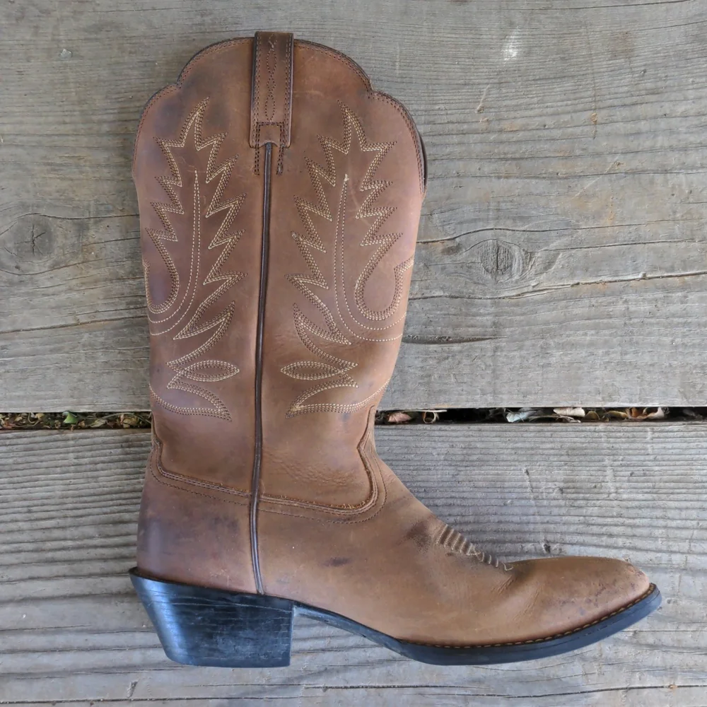 Ariat Women's Heritage Distressed Brown Western Boots Size 7B - Picture 3 of 16